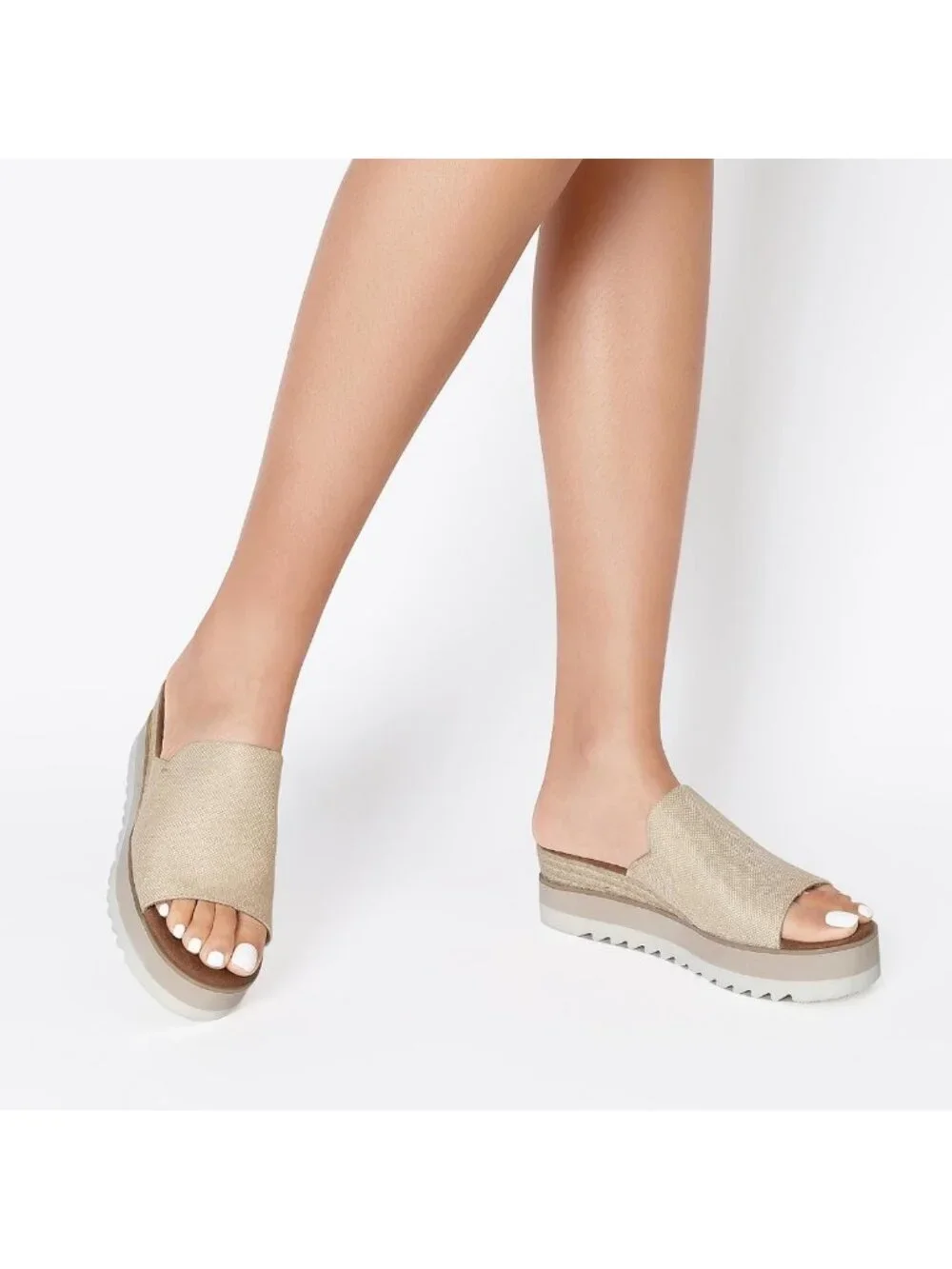 Stylish Platform Espadrille Sandals | Boho Wedge Slip-On Summer Slides for Women